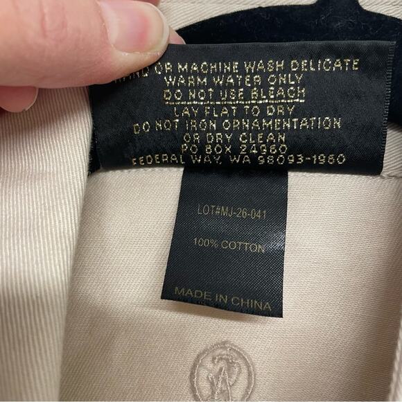 Christine Alexander Tan 3/4 Sleeve Button Up Blouse Bedazzled Womens M Bling - Picture 7 of 10